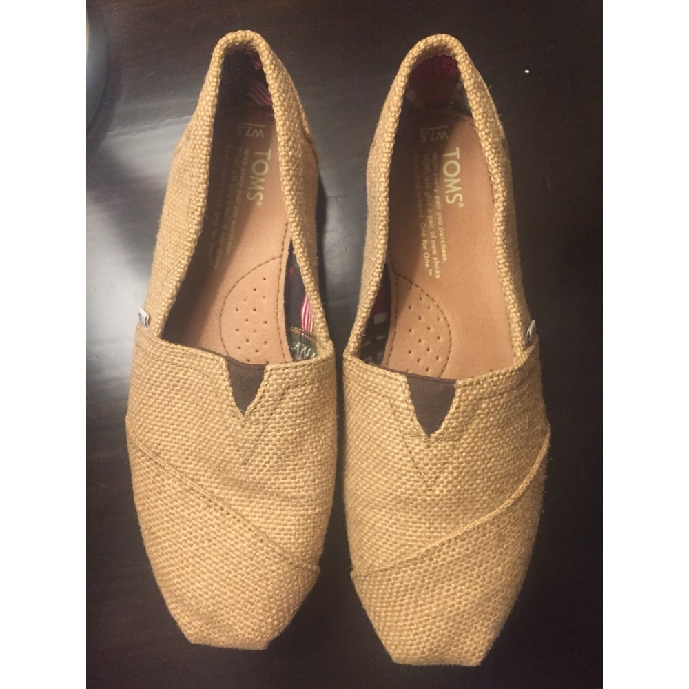 Brown Burlap TOMS.